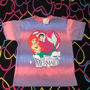 Vintage 1989 Little Mermaid Tie Dye